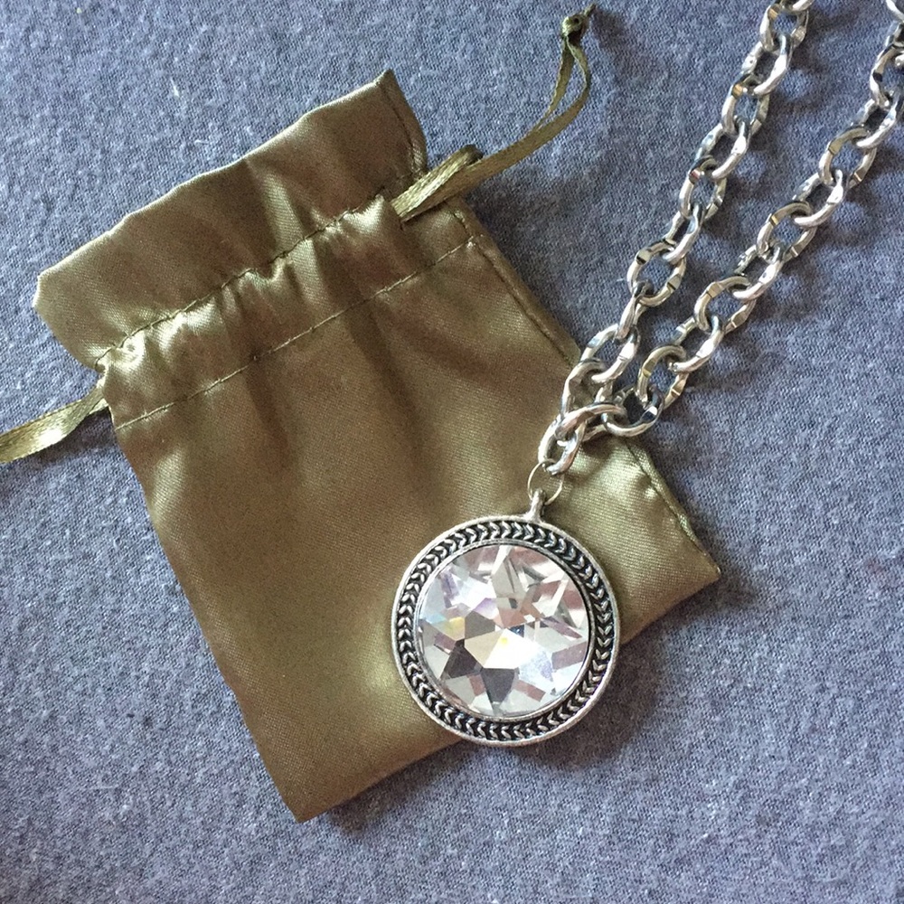 Large “Diamond” Pendant Necklace